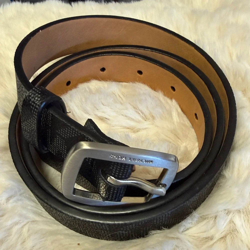 Michael Kors monogram belt with a signature 